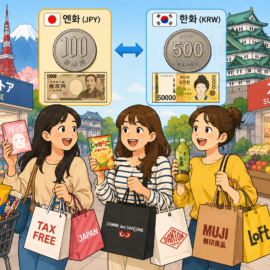 엔화 환율 2년 만에 최저… 엔화를 사들이는 사람들 (환전 팁)